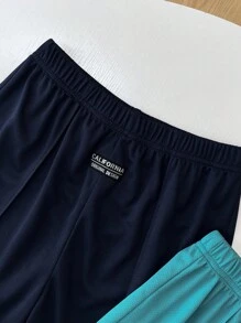 4pcs Tween Boys' Colorful Webbing Shorts Set - Multicolor - View 7