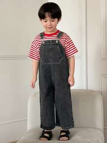DAZY Young Boy Denim Overall And Jumpsuit - Grey - View 2