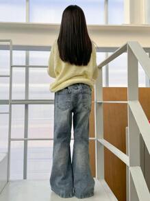 DAZY Tween Girl Denim Jeans - Blue - View 7