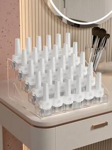 1 Set Multi-Layer Cosmetic Storage Display Shelf For Nail Polish, Eyeshadow, Compact Powder, And Other Makeup Organizer For Dressing Table