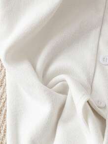 SHEIN LUNE Summer New Sleeveless Square Neck Knit Slit Back Slim Fit Tank Top For Women