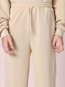 SUMWON Conjunto de chándal juvenil con sudadera y pantalón con estampado de coordenadas de la ciudad de Nueva York, estilo de vida urbano, ropa deportiva, ropa de calle para otoño, invierno y primavera