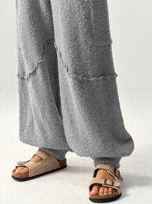 Bohemela Vacation High Waisted Loose Harem Pants For Women In Fall/Winter - Grey - View 5