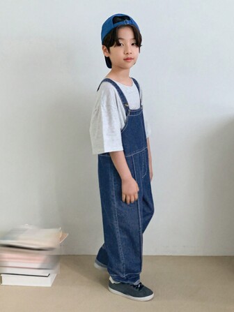 Dazy Kids Jongenskleding met brede bandjes, knoopzakken en denim overalls en jumpsuit, kleding voor het begin van het schooljaar