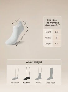GLOWMODE Chaussettes de tous les jours avec support plantaire