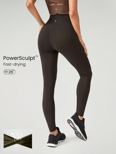 GLOWMODE سروال تدريبي 26 بوصة ذو تأثير متوسط، تدريب وتمرين سريع الجفاف ومضاد للرطوبة وشعور منعش