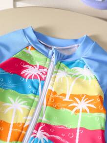 Baby Einteiler Badeanzug, Palmen-Muster Sommerstil