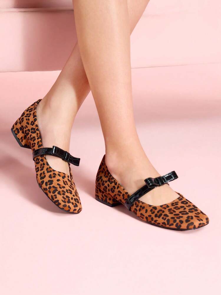 CUCCOO DOLLMOD Women Square Toe Plain Mary Jane Flats Spring Shoes Spring Break Easter