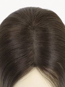 Straight Hair Toppers For Women Real Human Hair Upgraded Lace Base No Bangs Hair Pieces For Thinning Hair Topper For Daily Use - S3 - View 5