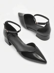 CUCCOO BIZCHIC New Pointy Toe Simple Commuting Stylish Women Shoes For Christmas Spring Shoes - Black - View 6