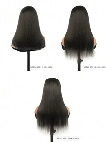 Wear & Go 6*4 高清蕾丝无胶预拔自然发际线直发 180% 8-30 英寸蕾丝闭合假发自然黑色高品质 - SNatural - 查看 6