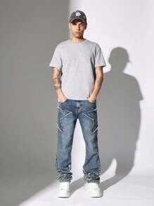SUMWON Slim Fit Short Sleeve Solid Tee