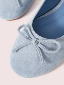 CUCCOO DOLLMOD 女士时尚圆头平底鞋，带蝴蝶结装饰