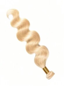 613# Light Blonde Color Body Wave Virgin Human Hair Weave Bundles Raw Unprocessed 613 Platinum Blonde Hair Wavy Weft Easy To Dye 10 - 30 Inches