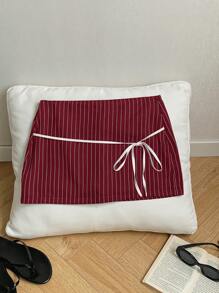 Comfortcana 秋季系腰短打底裤连裙 - 酒紅色 - 查看 3