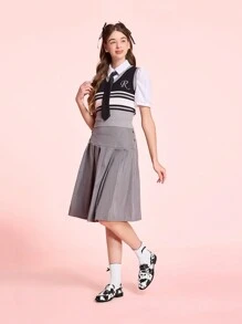 CUCCOO DOLLMOD Women Simple Casual Flat Shoes, Fashion Versatile Design - Black and White - View 10