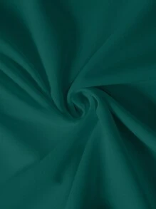 Claim Dot 大码男士圆领短袖字母印花休闲 T 恤 - 墨綠色 - 查看 5