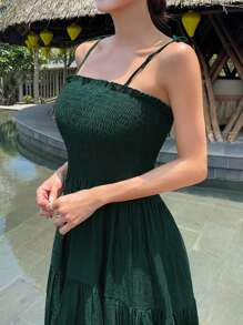 DAZY Elegant Sleeveless Dress, High-End Style For Vacation Summer Cruise Women Outfits