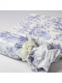 SHEIN 50 Sheets 20 * 14 Inch Eucalyptus Tissue Paper Vintage Courtly Swimming Spring Scene Gift Wrap Paper Spring Fling Wrapping Paper For Gift Bags, Weddings, Birthday Gifts And Crafts
