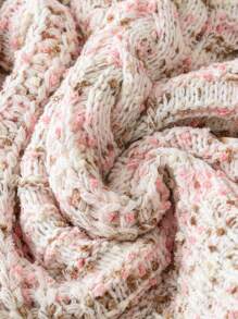 Chiquease Mixed-Yarn Knit Cardigan (Random Yarn Color) Fall Cloth For Women - Pink - View 3