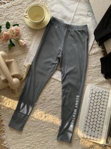 DAZY Tween Girl Leggings For Fall Tights - Grey - View 7