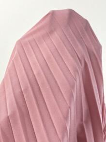 Lunelith SHEIN Lunessa 情人节合身刺绣褶皱设计金属扣装饰女式连衣裙 - 淺粉色 - 查看 6