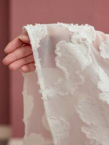 MOTF PREMIUM Camicetta con tessitura e ricamo floreale