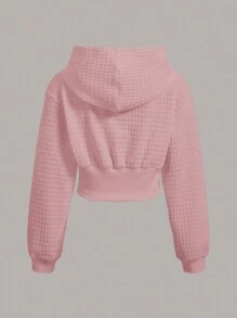 Comfortcana 女士加大码长袖抽绳连帽休闲运动衫