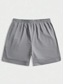 EASEVO Conjunto de 2 piezas de camiseta de manga corta holgada casual y shorts de talla grande para hombre