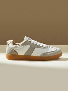 CUCCOO EASI Grey & White Women's Casual Flat Sports Sneakers Spring Shoes Tainers - Light Grey - View 6