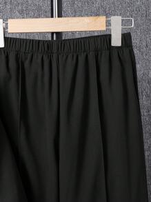 2 pièces/Set Veste de costume et pantalon pour garçon pré-ado, tenue de gentleman, style décontracté. Convient pour l'automne, le printemps et l'hiver. Adapté pour le jeu extérieur, l'école, les sorties et les loisirs. Excellent rapport qualité-prix - Noir - Voir 5