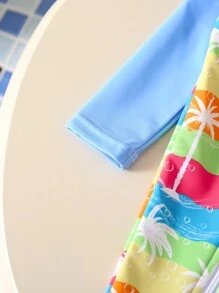 Baby Einteiler Badeanzug, Palmen-Muster Sommerstil