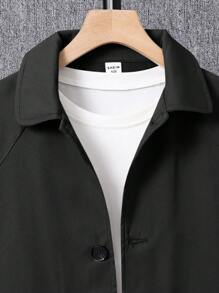 2 pièces/Set Veste de costume et pantalon pour garçon pré-ado, tenue de gentleman, style décontracté. Convient pour l'automne, le printemps et l'hiver. Adapté pour le jeu extérieur, l'école, les sorties et les loisirs. Excellent rapport qualité-prix - Noir - Voir 3