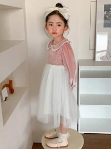 DAZY 秋季女童休闲连衣裙 - 粉色 - 查看 8