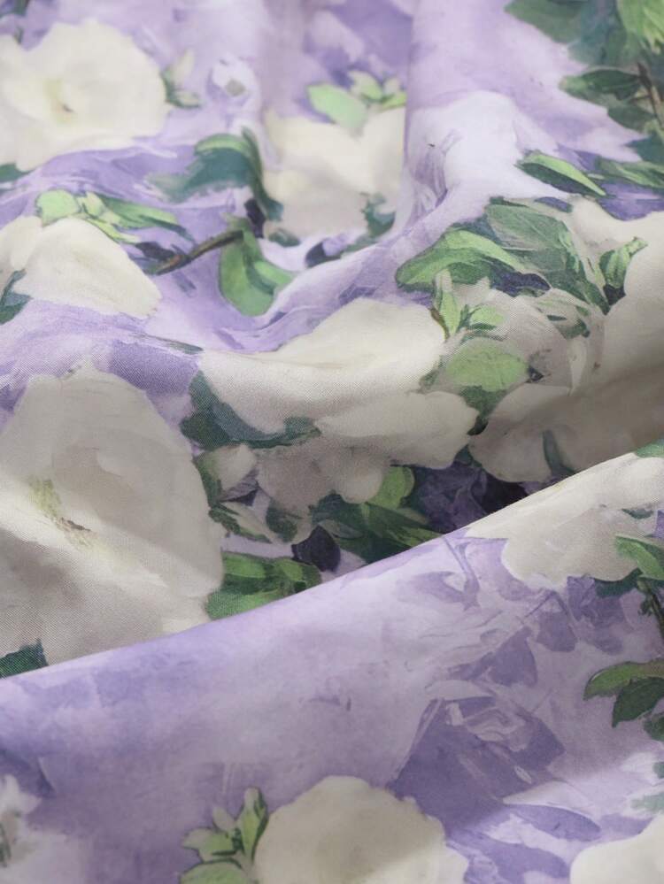 Women's Ditsy Floral All-Over Print Elastic Waist A-Line Skirt, Casual & Holiday Fall Skirts Boho