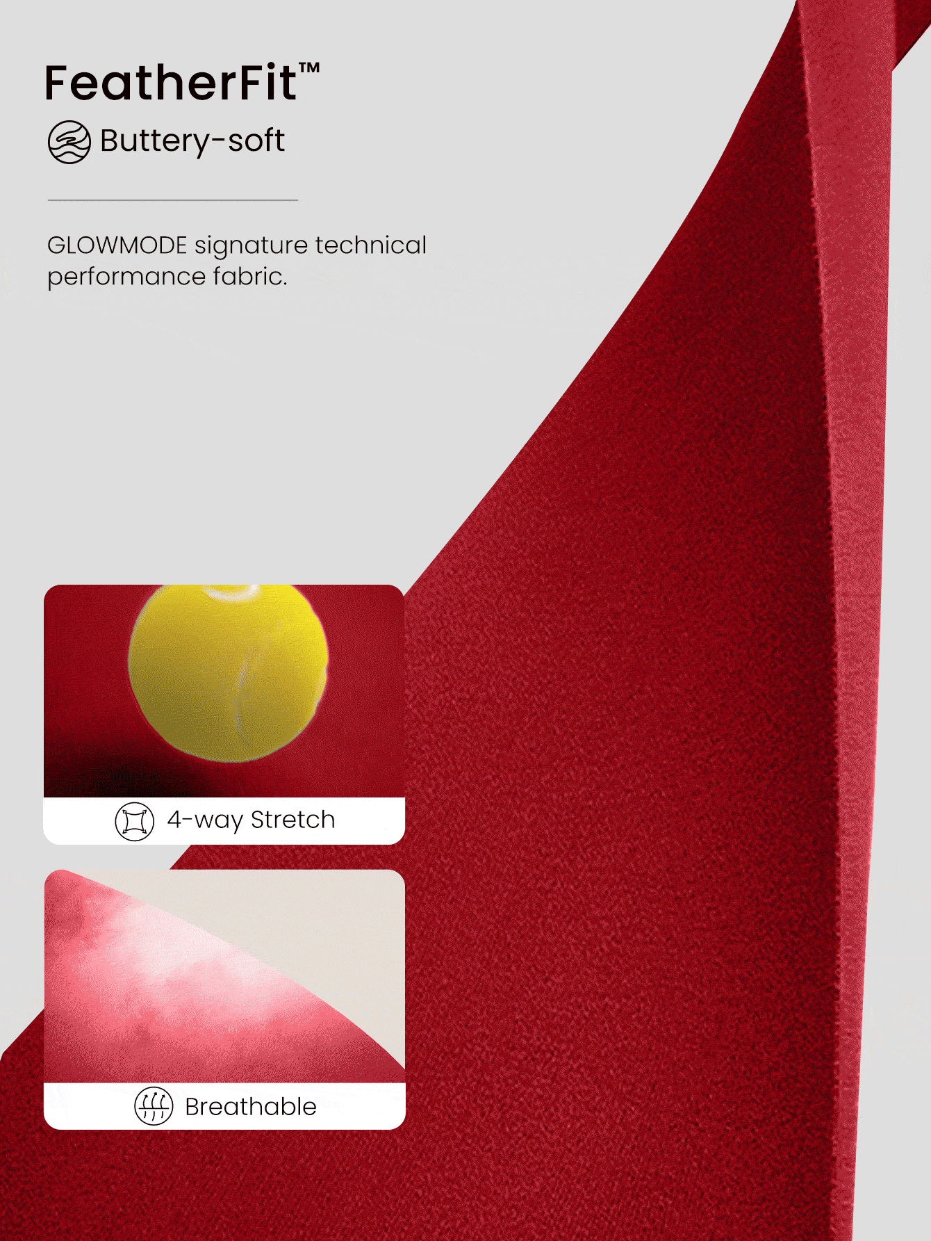 GLOWMODE FeatherFit™ Knot Going Anywhere Twisted Backless Red Tank Top Light Support Low Impact Yoga Daily