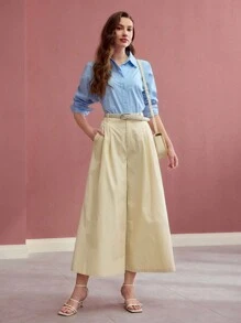 MOTF PREMIUM PRESS CREASE POCKET PANTS - Khaki - View 8