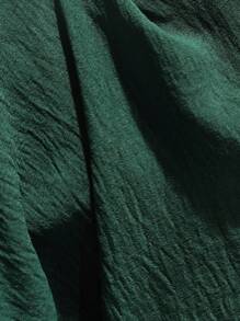 Manfinity Homme Men's Solid Color Patchwork Front Button Short Sleeve Pocket Shirt And Shorts Set, Minimalist - Multicolor - View 4