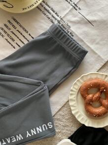 DAZY Tween Girl Leggings For Fall Tights - Grey - View 2