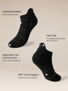 GLOWMODE Chaussettes de tous les jours avec support plantaire