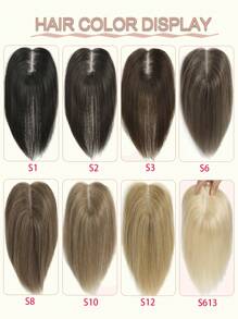 Hair Toppers for Women Real Human Hair Pieces for Women with Thinning Hair Topper for Adding Hair Volume - S10 - View 12