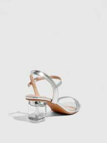 CUCCOO SZL Women's Crystal Heels Glass Rhinestone High Heel Sandals, Suitable For Going Out, Banquet And Other Events