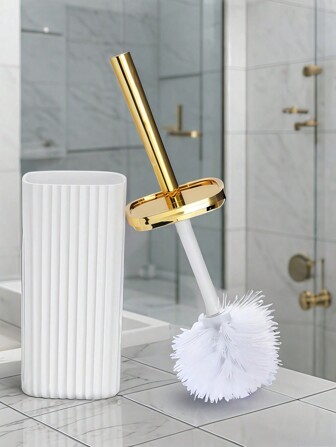 Professionell 360 roterande toalettborsteset Kraftig korrosionsbeständig Extra handtag Badrumsrengöringsborst Kompakt hållare Platsbesparande Multifunktionell Rengöringsmaskin