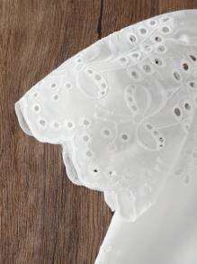 SHEIN 2 件套年轻女孩纯色圆领短袖休闲上衣和长裤 - 彩色 - 查看 6