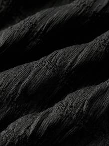 Maija Kids Maija Kids Young Girl Loose Casual Crew Neck Jacquard Short Sleeve Dress