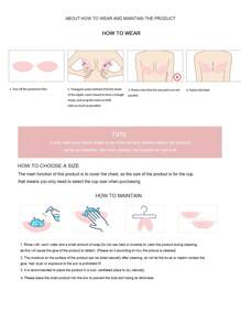 A18 Invisible Chest Lifting Band 1+1 Simple Anti-Flashing Bra - Apricot - View 4