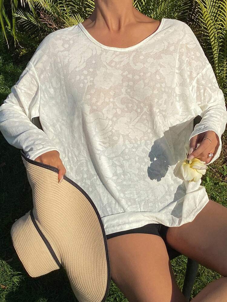 Women's Loose Casual Long Sleeve Lightweight Solid Color Sun Protection Summer Top Shirt,Fall Clothes Preppy Tops