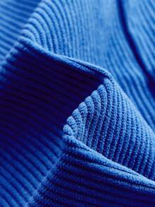 THE HAPPY LOOK Young Boy Solid Color Pocket Simple Style Casual Pants For Everyday Wear - Blue - View 5