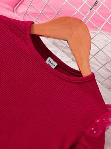 Vestido de malla con estampado de estrellas y mangas cortas para niñas, para primavera/otoño