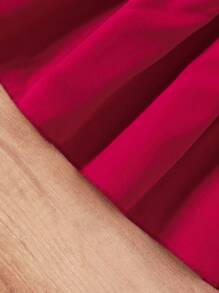 Elladie kids 女童甜美蕾丝拼接荷叶边蝴蝶结装饰袖口缎带腰身中长连衣裙，正式通勤风格，夏季新品 - 彩色 - 查看 6